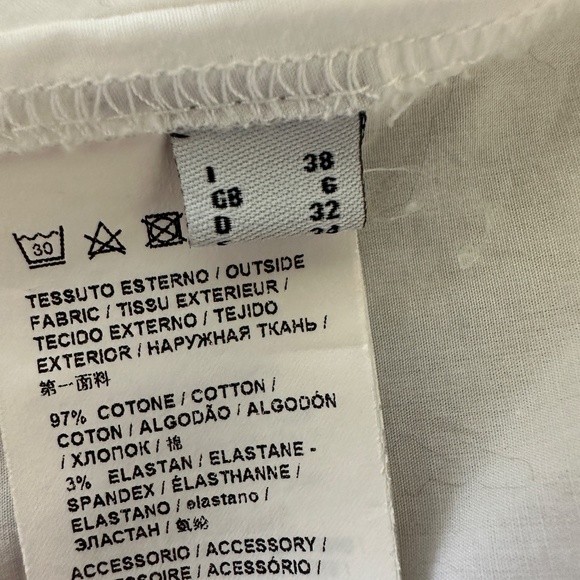 PINKO White Long sleeves Wrap Around Top - Picture 8 of 9